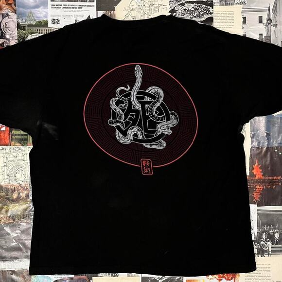 Black iron maiden samurai graphic tee - Picture 4 of 6